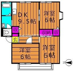 ウインディア大島　B棟の物件間取画像